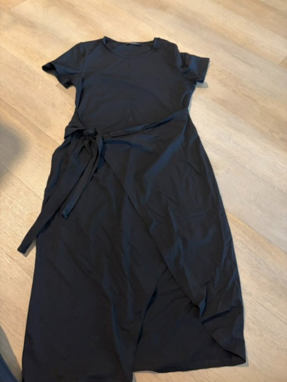 Black Amazon Wrap Dress
